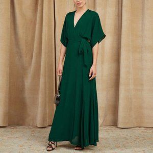 Beauty! Reformation Winslow Maxi Dress - Emerald